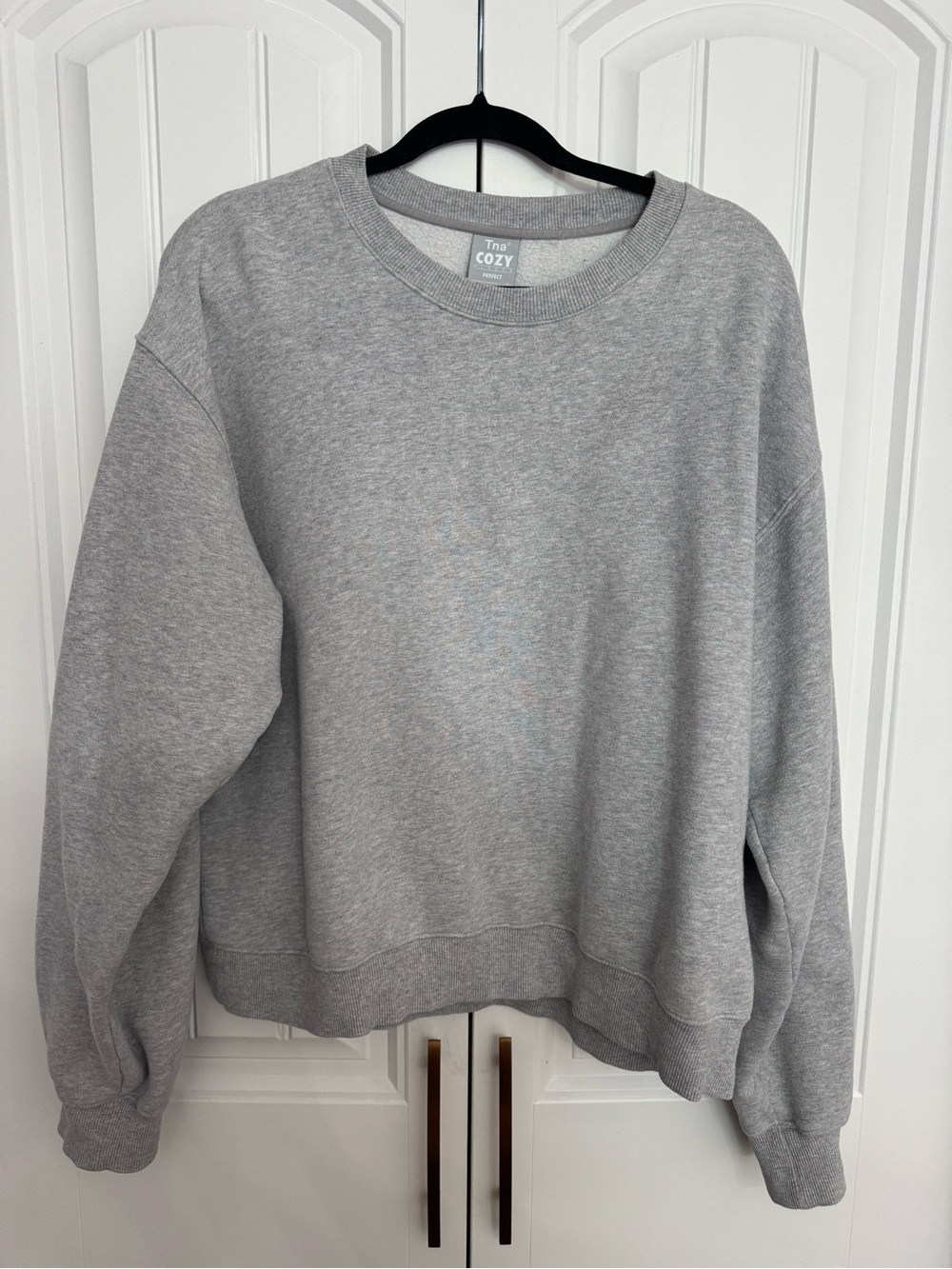 TNA Cozy Crewneck Sweatshirt - Heather chrome